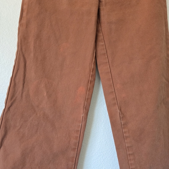 Lykke Wullf Women's‎ Size XS Rust Sandi Wide Leg 100% Cotton Pants *Flaws - Picture 9 of 12